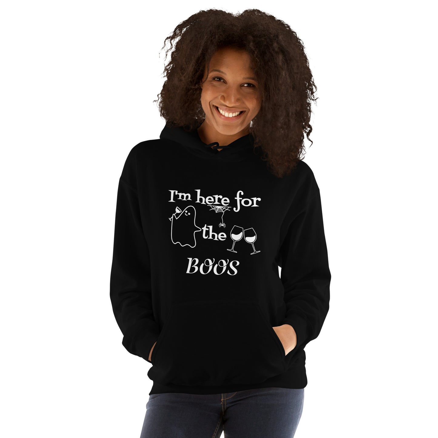 Here for the BOOS Unisex Hoodie